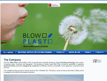 Tablet Screenshot of blowplast.it